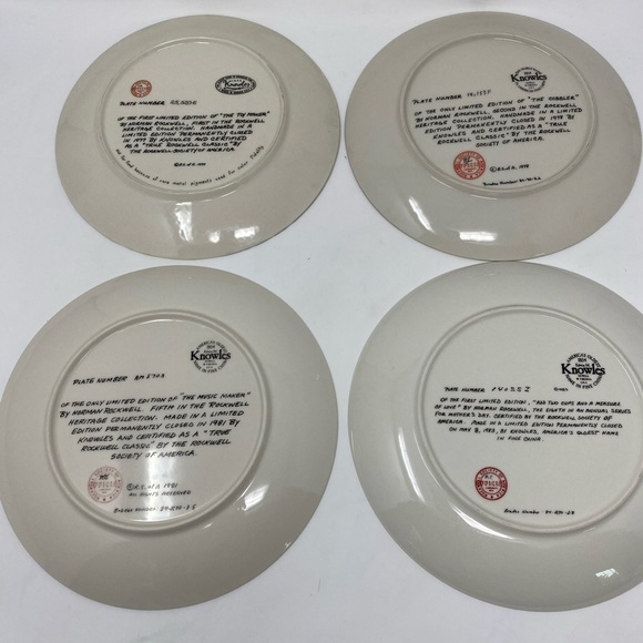 Bundle of 4 Norman Rockwell Collectible Plates - Picture 6 of 6
